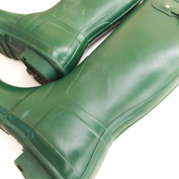 Hunter Green Original Tall Rain Boots 10F w/ Socks - Picture 6 of 8